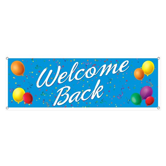 12 Pack Bulk Welcome Back Party Sign Banner